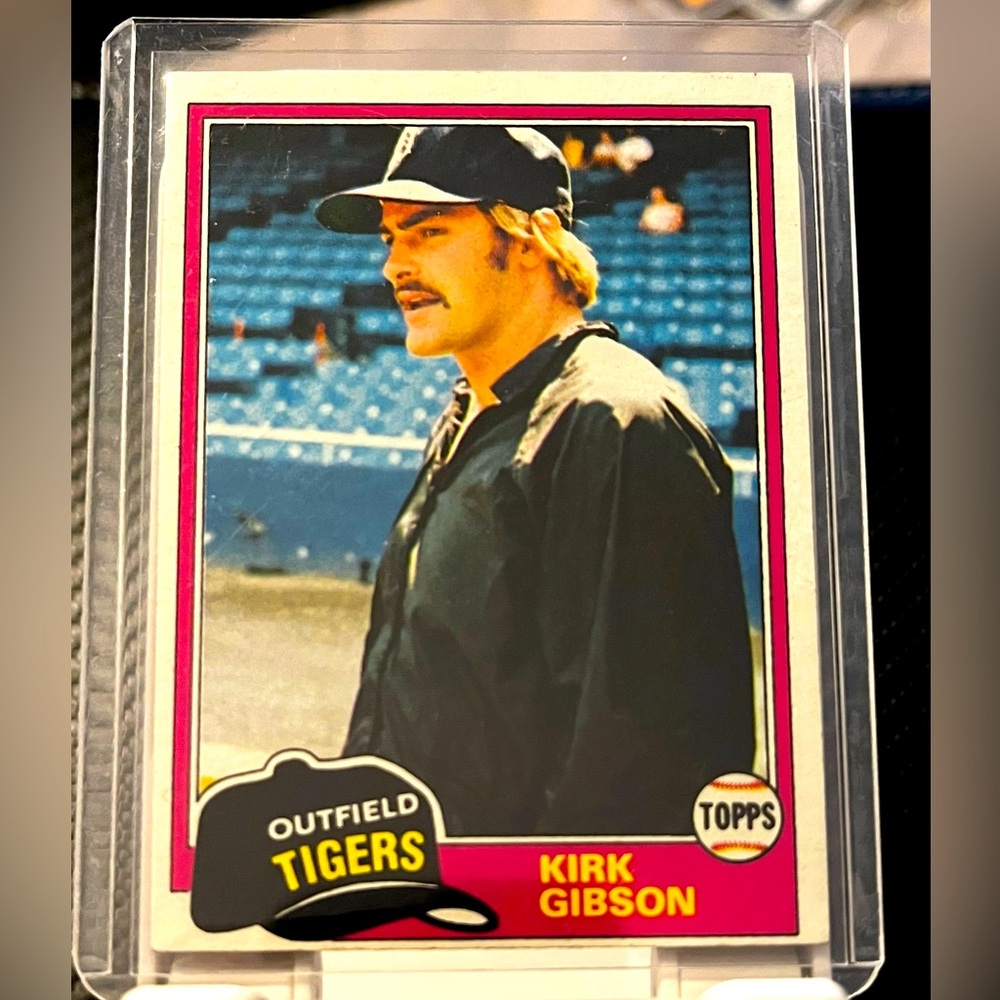 Kirk Gibson Rookie Card 1981 Topps #315 Detroit Tigers MLB Baseball Trading Card
